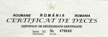 Eliberarea certificatului de deces