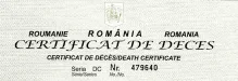 Eliberarea certificatului de deces
