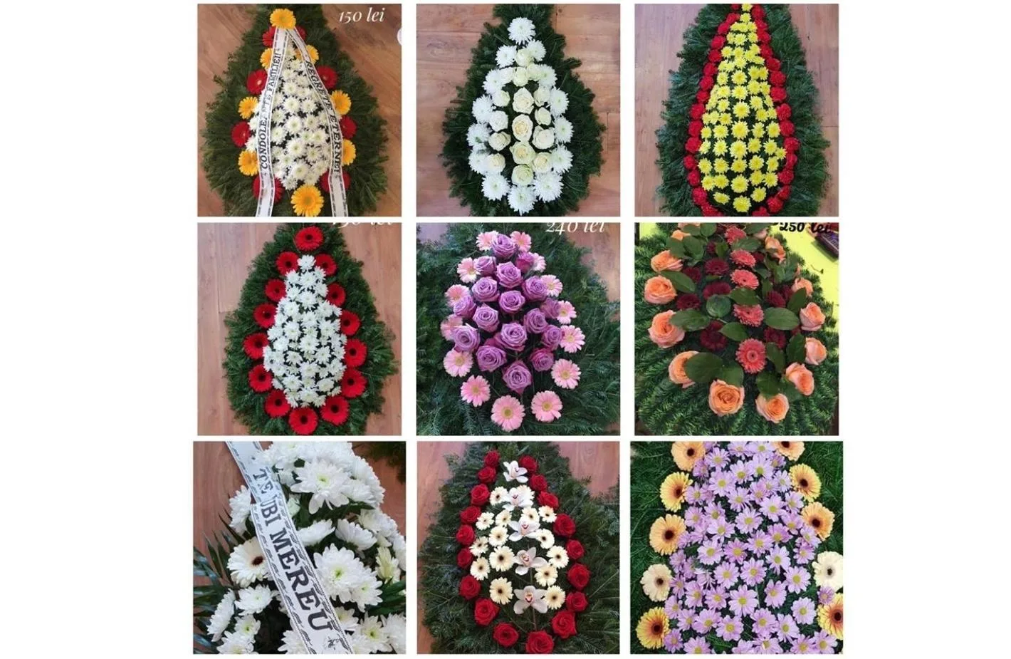 Coroane Funerare Braila Aranjamente si coroane funerare - livrari Braila Galati